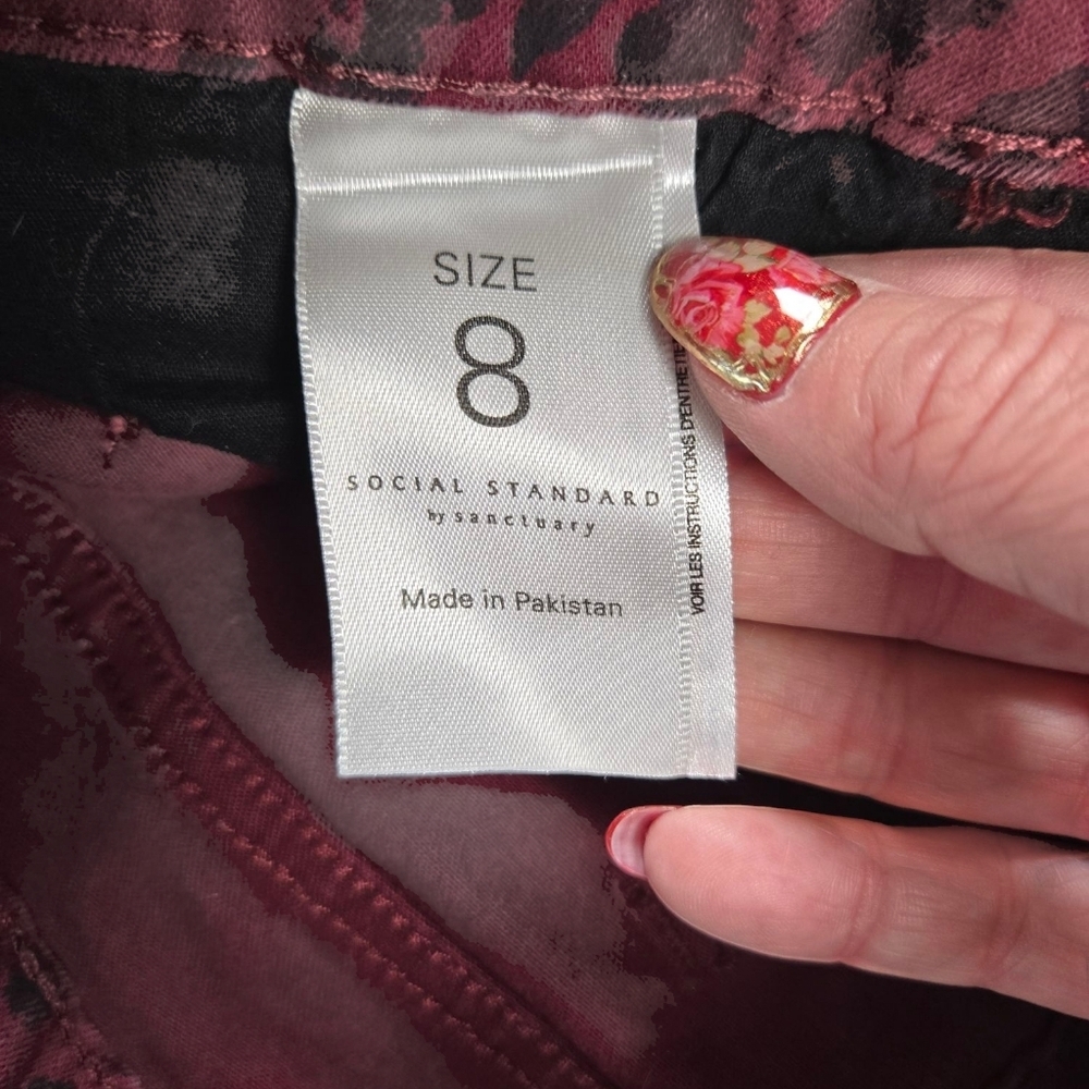 EUC LIKE NEW Social Standard Sanctuary Ankle Skinny Sz 8 - Picture 5 of 9